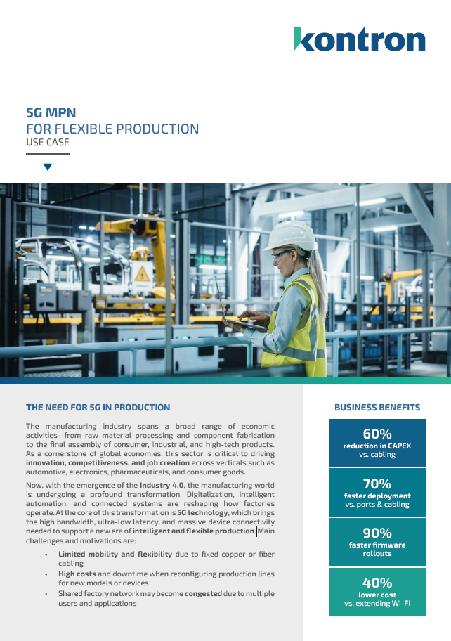  5G MPN for Flexible Production