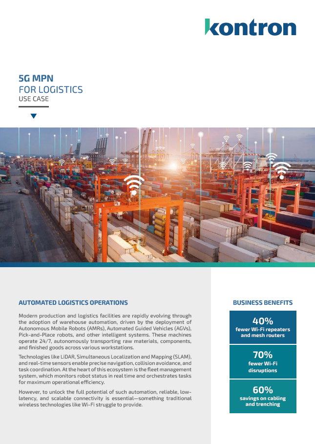  5G MPN for Logistics