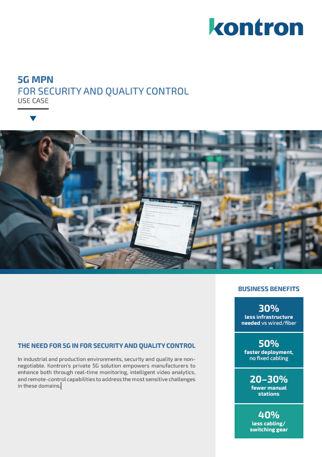 5G MPN for Security and Quality Control