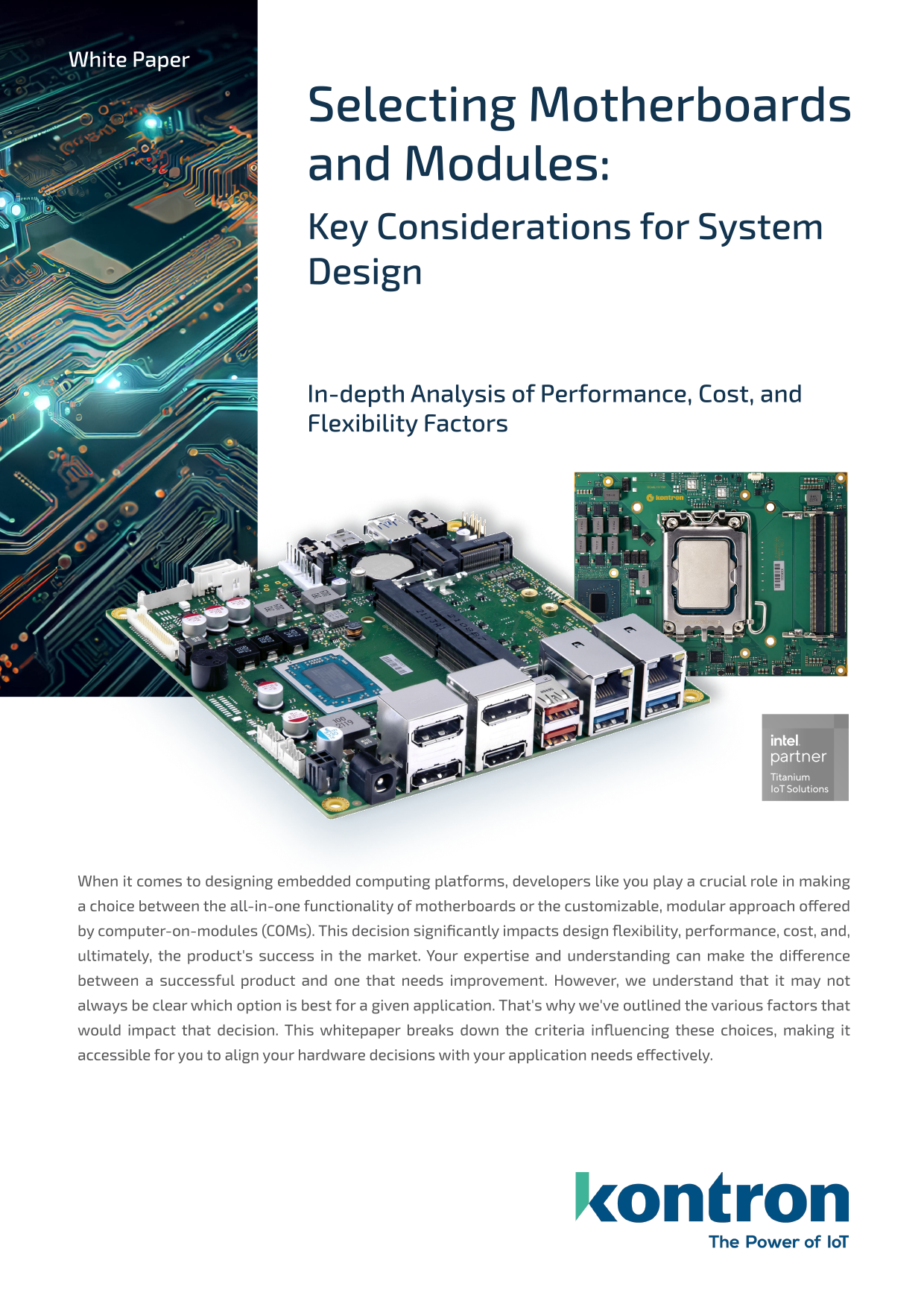Selecting Motherboards and Modules